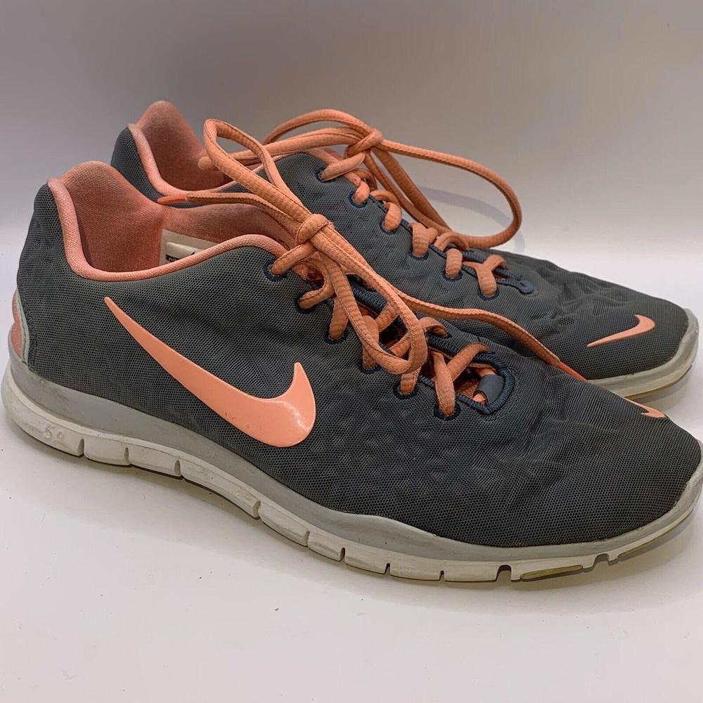 NIKE Free TR Fit 3 Womens Running Gym Shoes Peach Gray Lace Up Size 7​​​